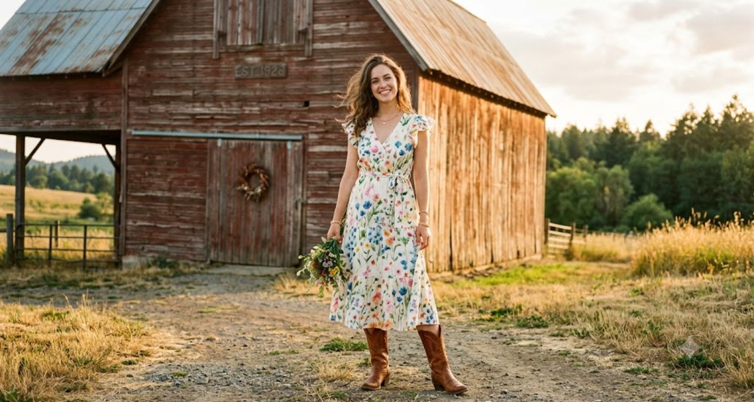country casual dress code for wedding Wondering what to wear as a guest to a country wedding? Blue Bungalow has  you covered