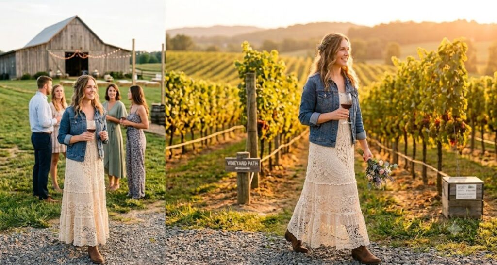 lace or crochet dress - Country Wedding Guest Outfit Ideas for Women