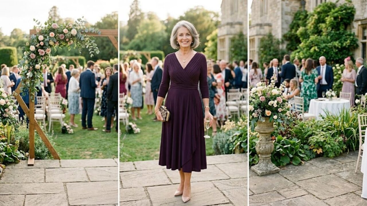 Simple Wedding Guest Dress for Over 50