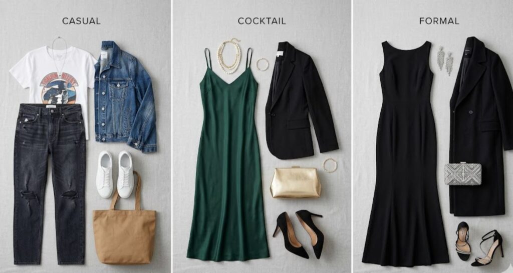 beach wedding guest dress code guide – casual cocktail formal