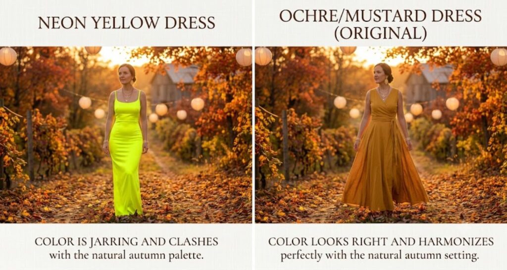 what color dress to wear to a fall wedding