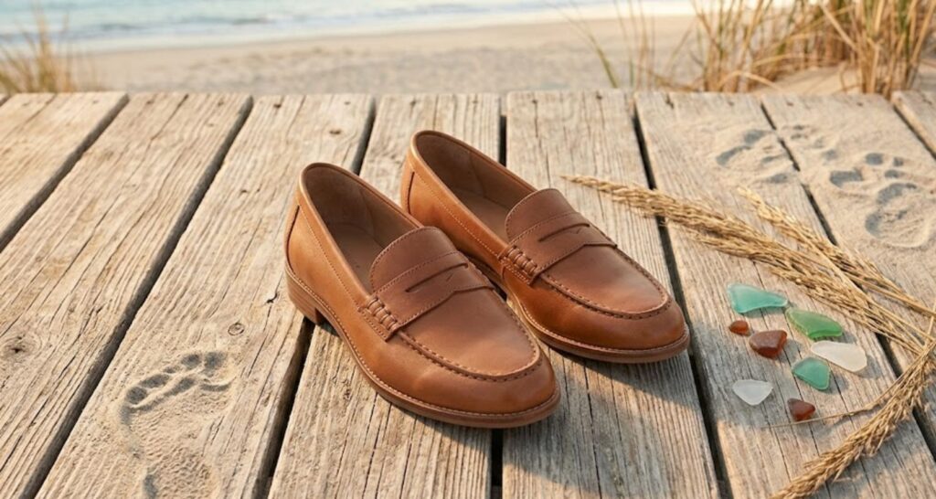 beach wedding shoes for men – loafers boat shoes leather sandals