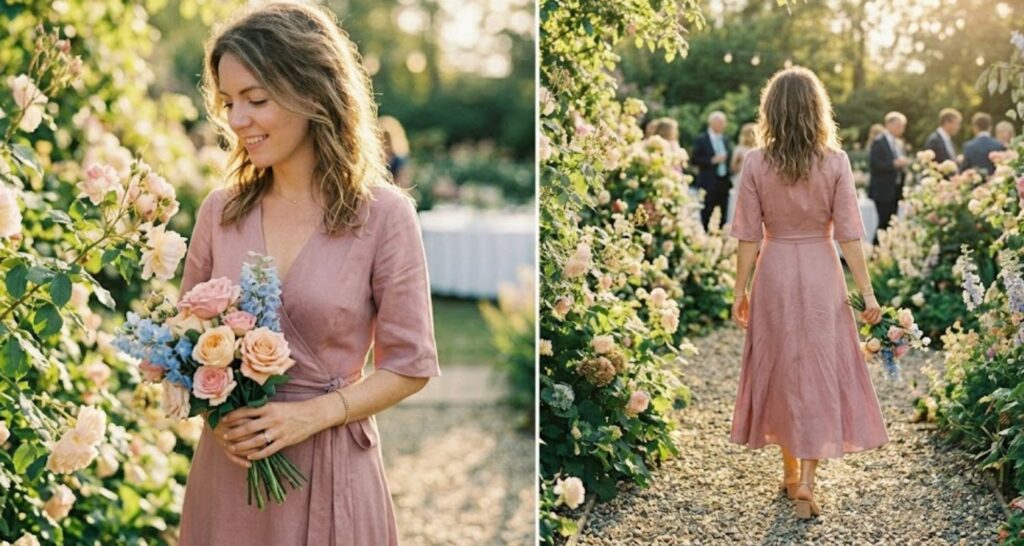 the wrap dress - Casual Wedding Guest Dress for Outdoor Ceremony