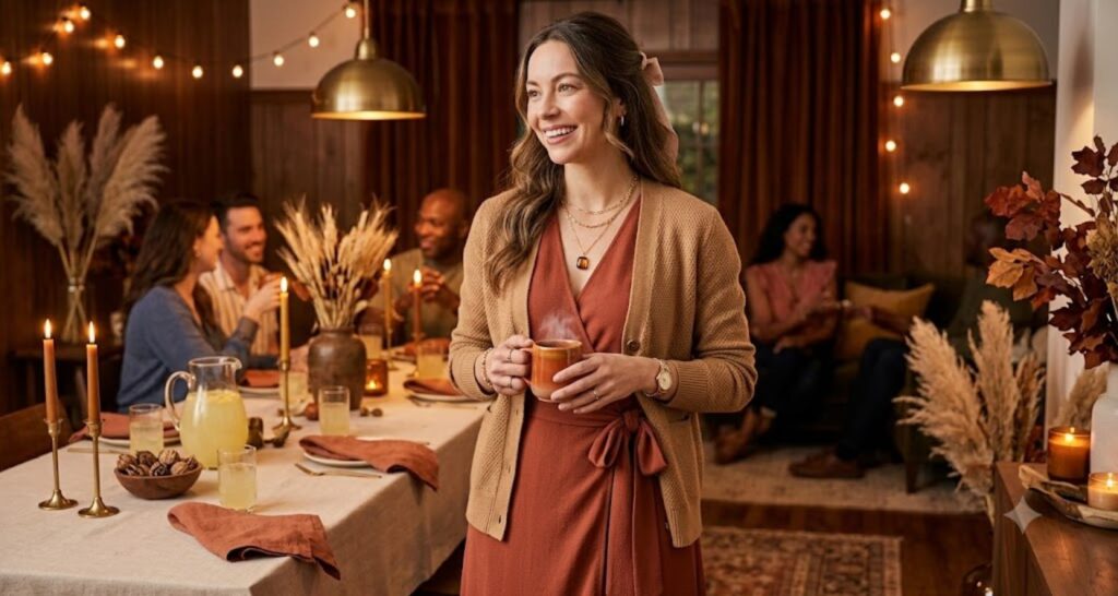 best fall shower dress for host 