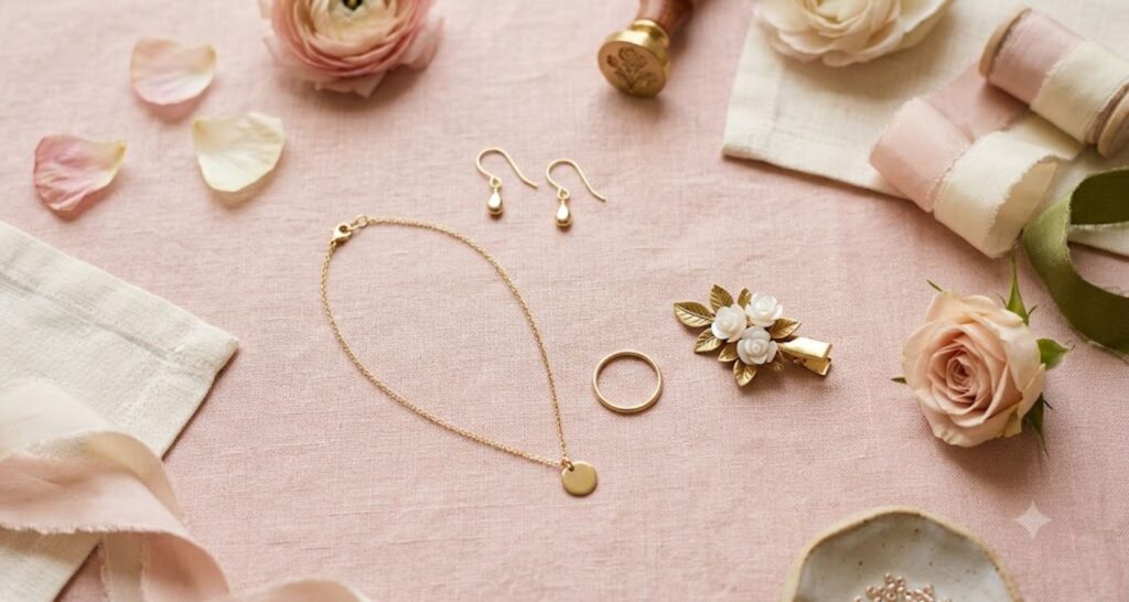 accessories to style cute dress for baby shower host