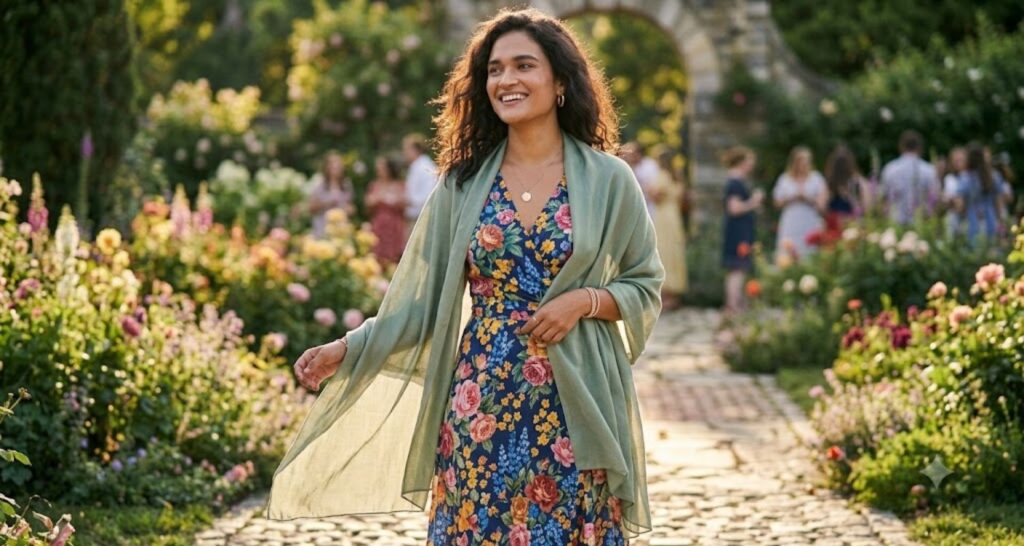 cover up or wrap - floral dress for summer wedding guest