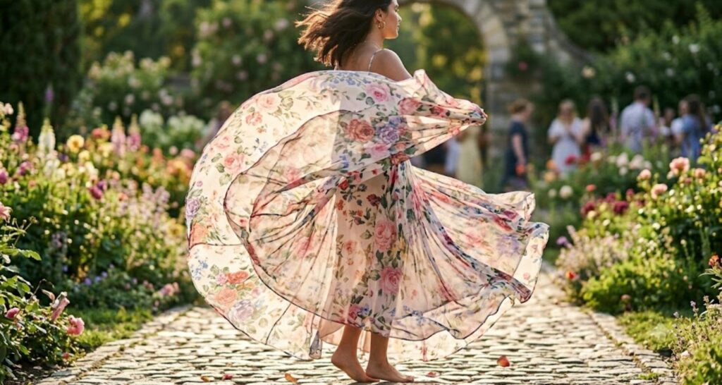 floral dress fabrics ideas