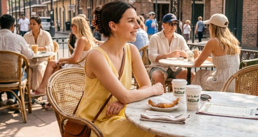 Yellow linen mini dress with ballet flats for a summer brunch outfit