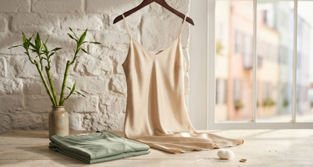 silk and bamboo dress - lightweight dress for humid summer weather