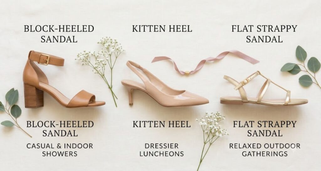 Best shoes to wear to a baby shower as a guest