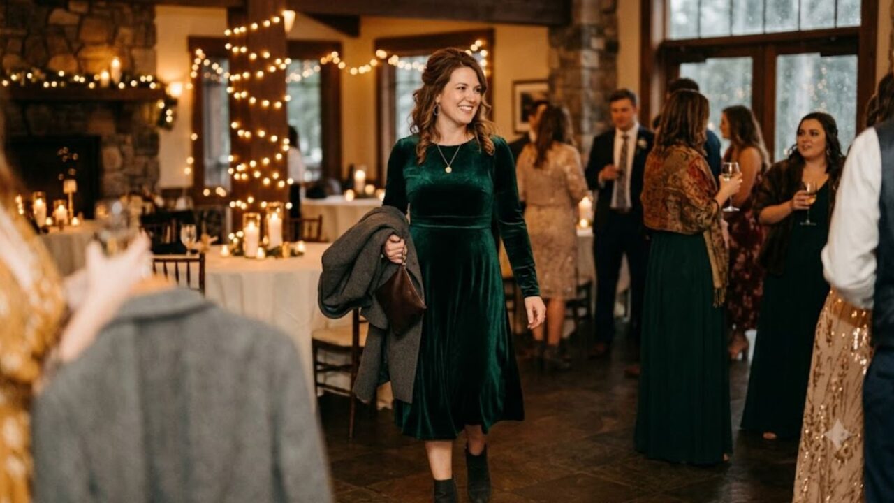 winter wedding guest dress not too formal