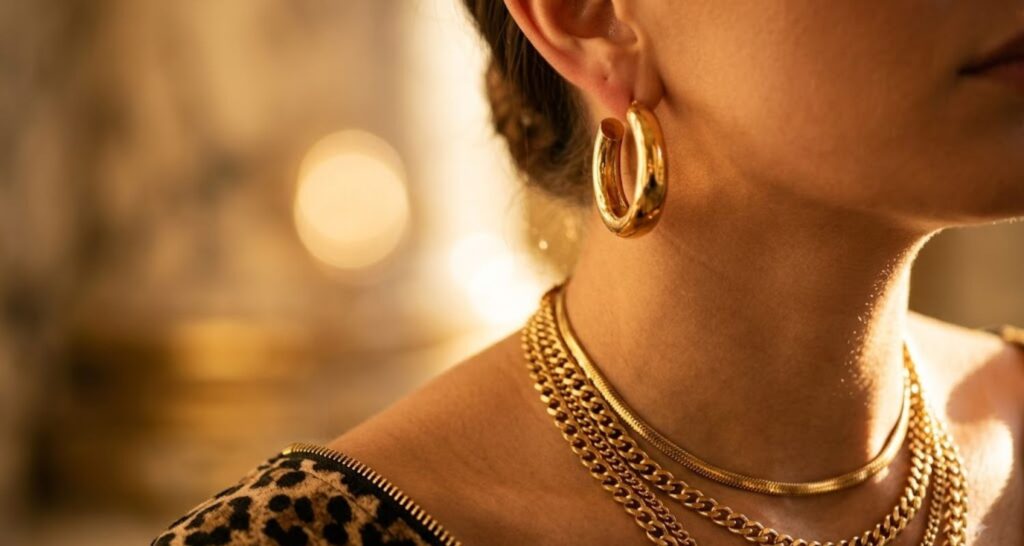 bold gold jewelry