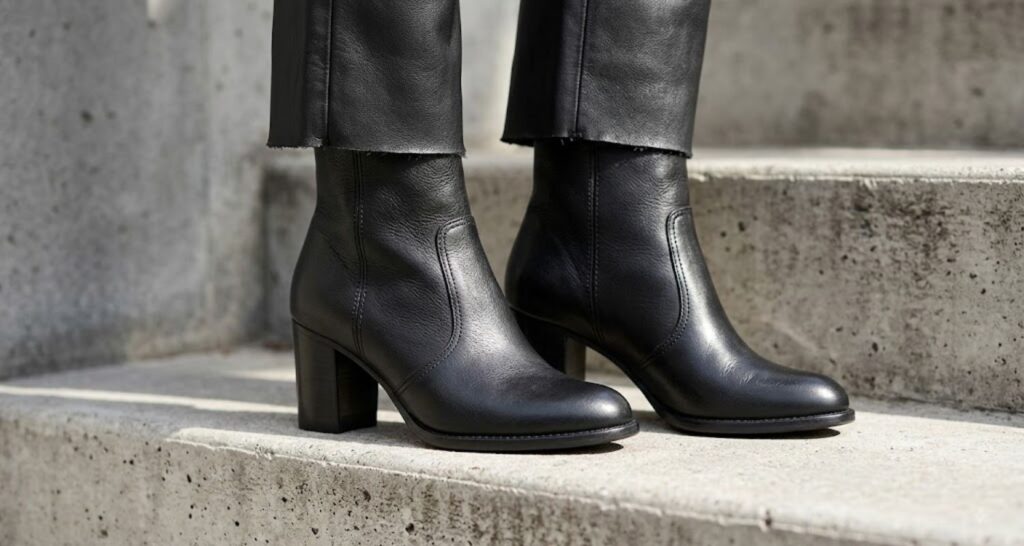Step 4 — Invest in Good Boots for mob wife dress style outfit ideas