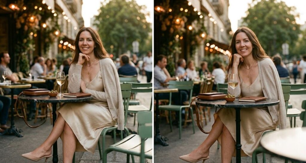 Champagne silk slip dress with a cashmere cardigan- old money aesthetic dress outfit ideas